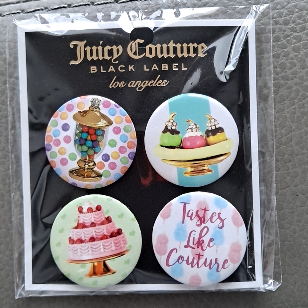 Juicy Couture set of 4 pins